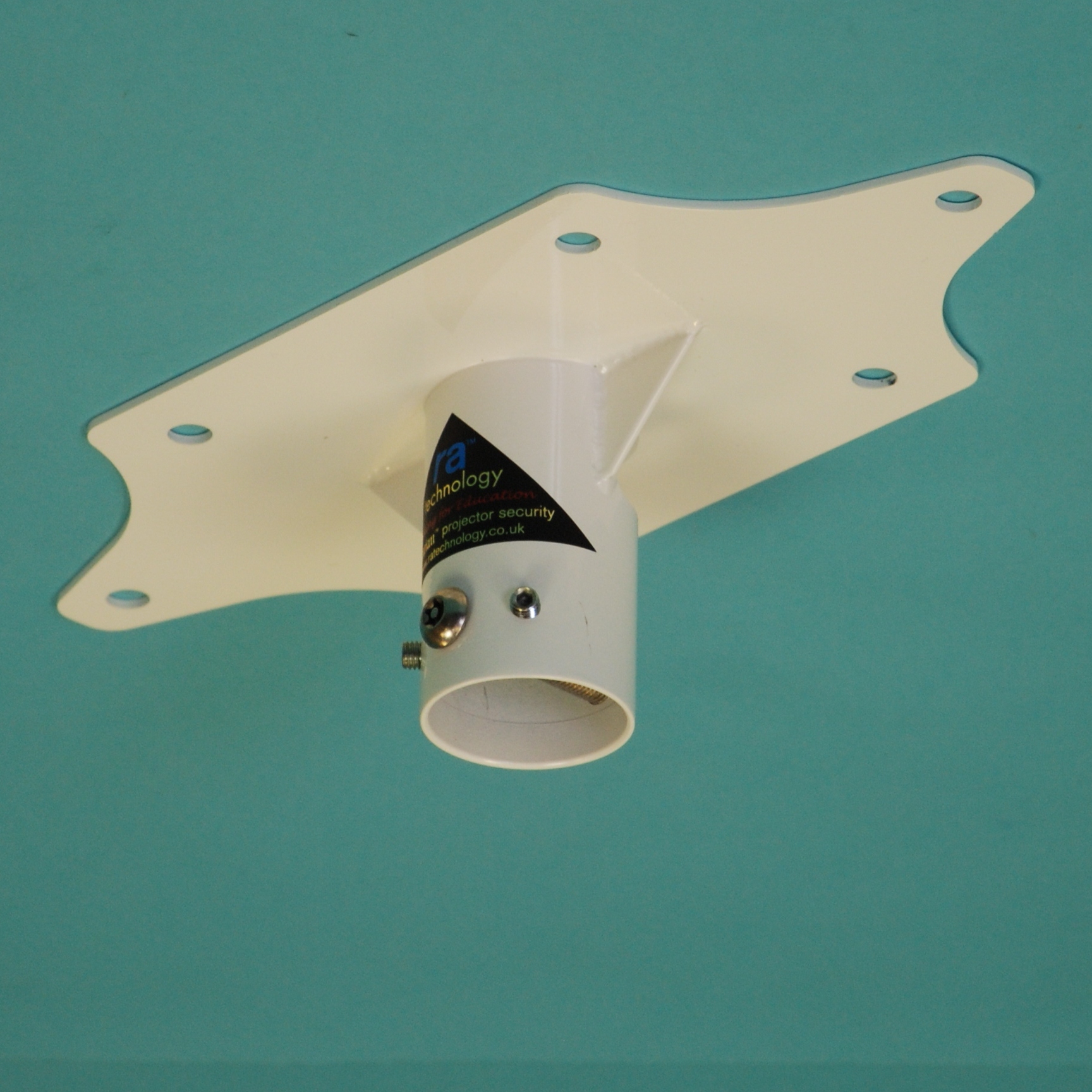 RA Single Pole Ceiling Plate with 6 point fixing.